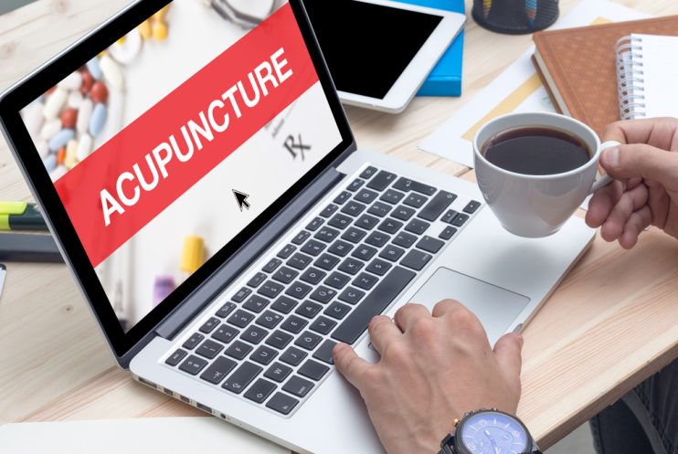 Acupuncture,Concept,On,Laptop,Screen